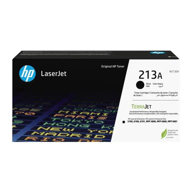 cb9c4a55-036e-4749-b527-ed87ff280eef-0.webp HP 213A Original Black Toner Cartridge W2130A – Standard Yield for HP Color LaserJet Pro M155 & MFP M182/M183 Series - Image 1