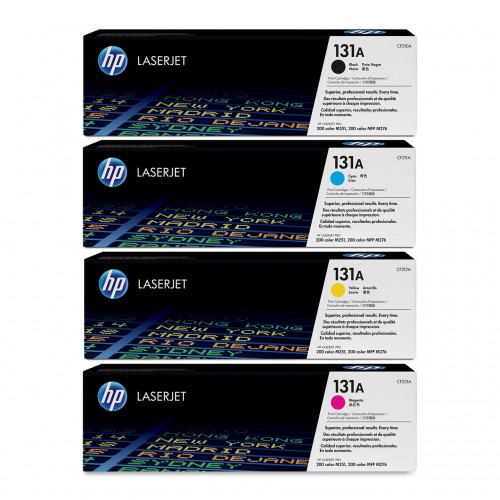 cfs-cf210a_cf211a_cf212a_cf213a-1.jpg HP 131A 4-Pack Cyan/Magenta/Yellow LaserJet Toner Cartridge - Image 1