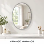 Design House Oval Mirror (450 x 600mm) - Image 2