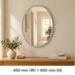 Design House Oval Mirror (450 x 600mm) - Image 3