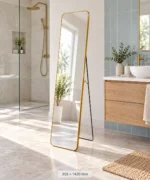 Design House Arch Easel Mirror Gold 355 x 1420 mm - Image 2