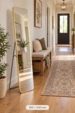 Design House Arch Easel Mirror Gold 355 x 1420 mm - Image 3
