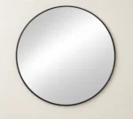 Mainstays Aluminium Round Mirror Black 711 mm