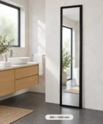 Design House Full-Length Freestanding Mirror Black - 380 × 1580 mm Floor Accent Decor - Image 3