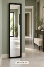Design House Full-Length Freestanding Mirror Black - 380 × 1580 mm Floor Accent Decor - Image 2