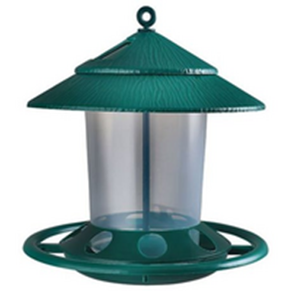 Large Green Wild Bird Feeder Hut Outdoor Feeders Weather-Resistant