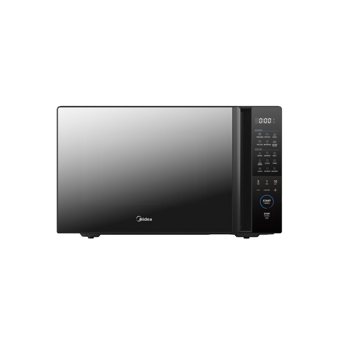 Midea 36L Digital Microwave 1000W - Black Mirror Midea 36L Digital Microwave 1000W - Black Mirror
