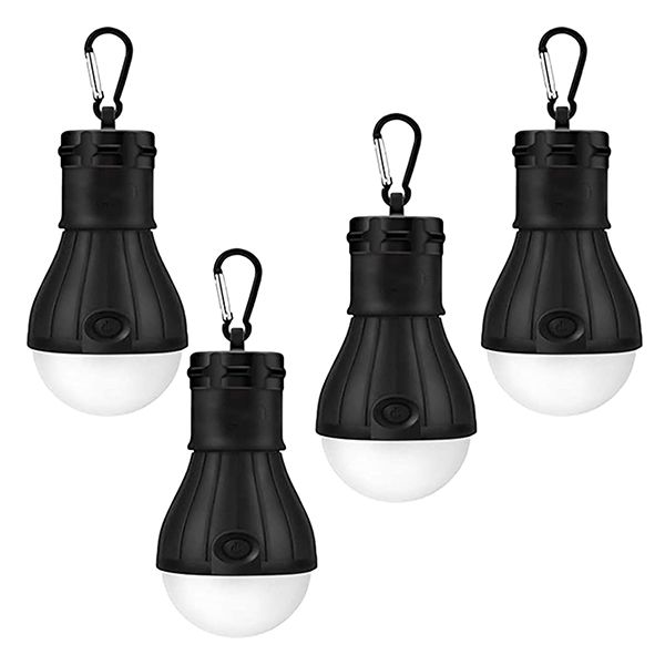 4 Packs LED Camping Lantern - Portable Outdoor Emergency Light Bulb,Hanging