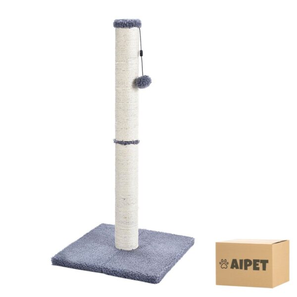 AIPET 64CM Tall Cat Scratching Post Cat Scratcher with Hanging Ball