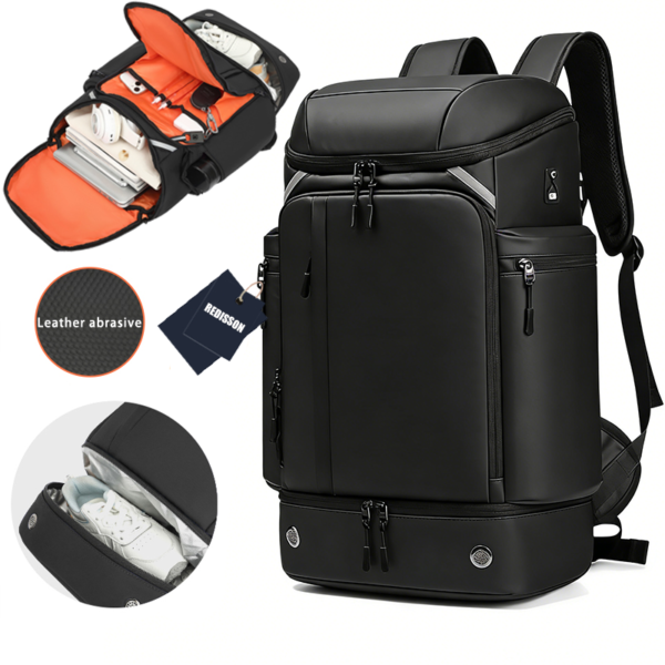 Redisson 45L Business Laptop Professional Backpack - Waterproof Travel Bag