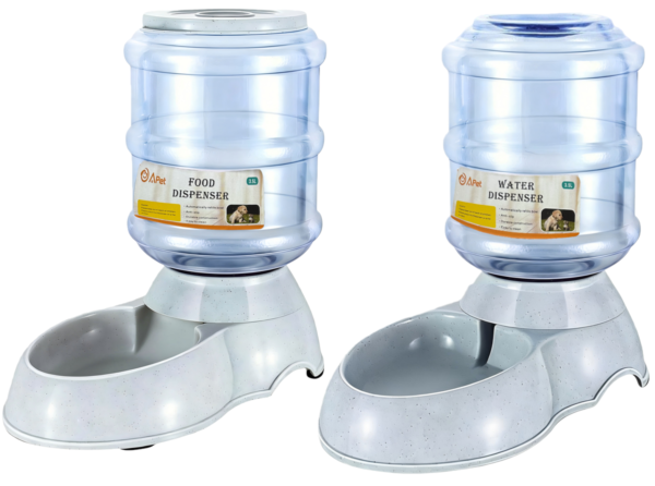 A-PET Pet Gravity Dispenser Automatic Feeders-Dry Food & Water Combo- 3.5L