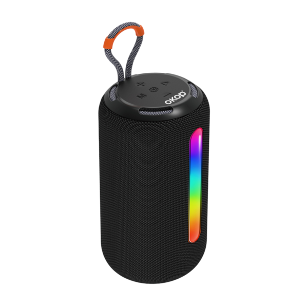 OKOP Portable Bluetooth Speaker with Colorful LED Light Show & Deep Bass