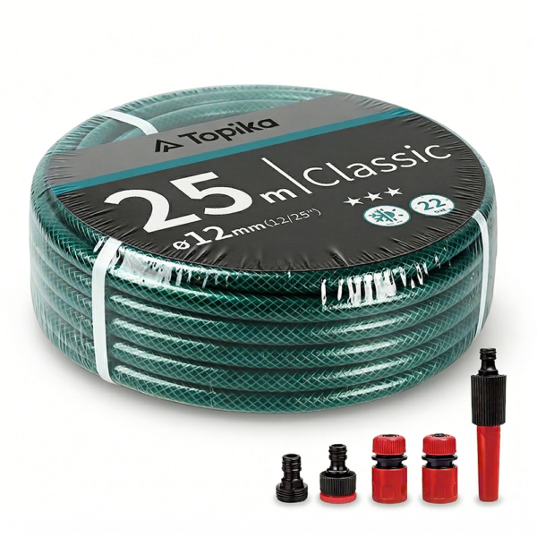 Topika - Garden Hose 25M Garden Hose With Sprayer Hosepipe