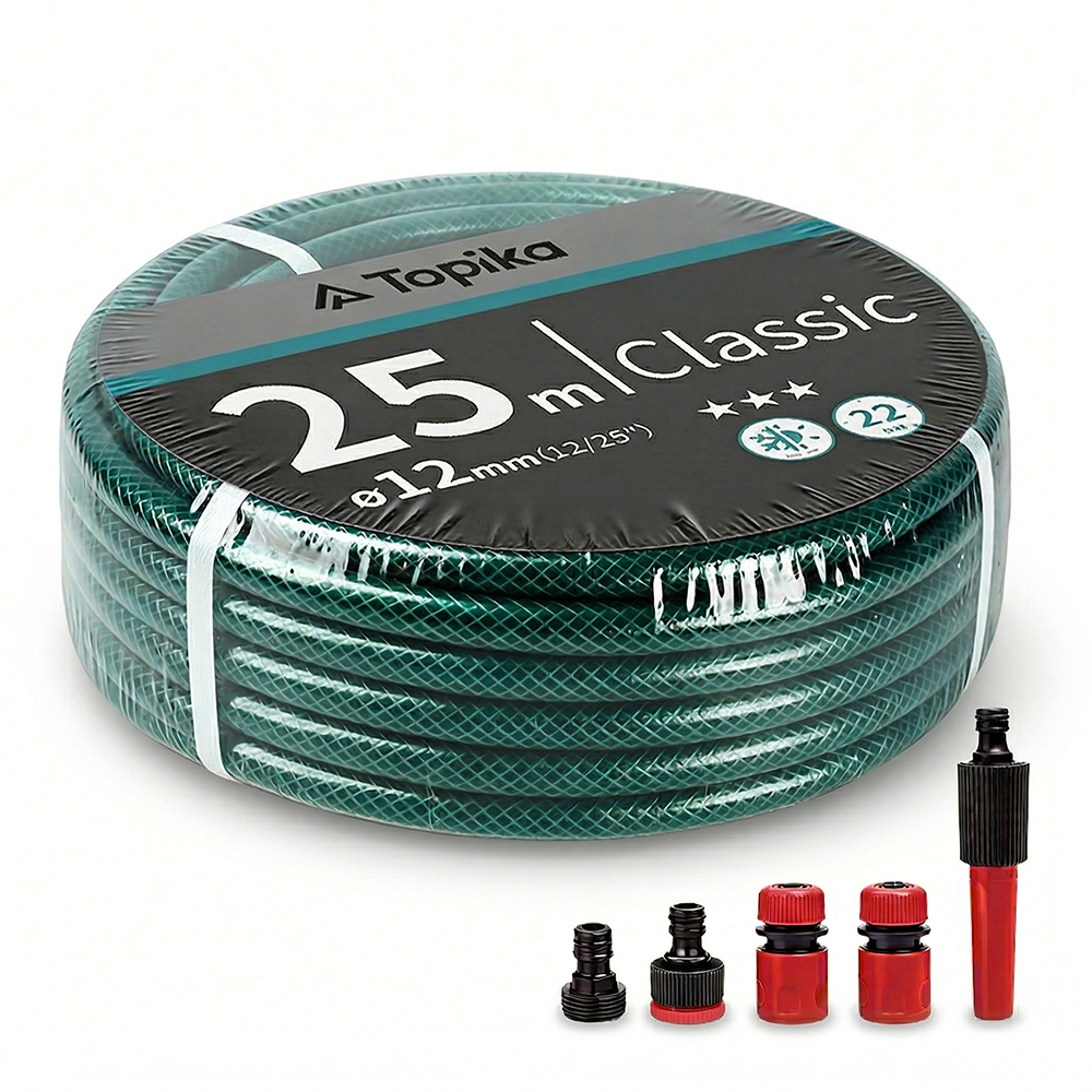 Topika - Garden Hose 25M Garden Hose With Sprayer Hosepipe Topika - Garden Hose 25M Garden Hose With Sprayer Hosepipe