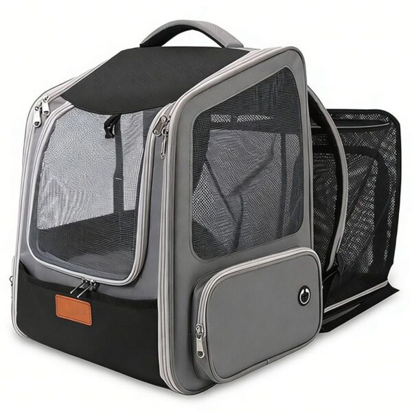 Pet Carrier Backpack Dog Cat Carrier Bag Expandable Breathable Mesh