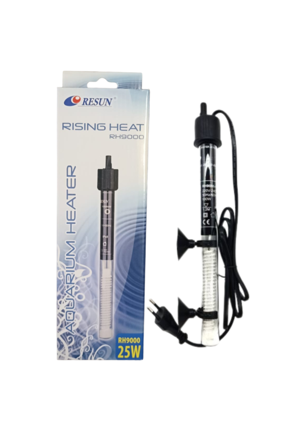 Resun Rising Heat Aquarium Heater 25W - Small Tank Accessories 20L