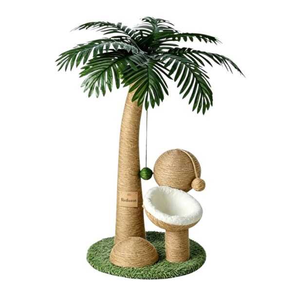 Redisson Cat Tree Cat Scratch Post with Sisal Scratcher, Bed & Cat Toy