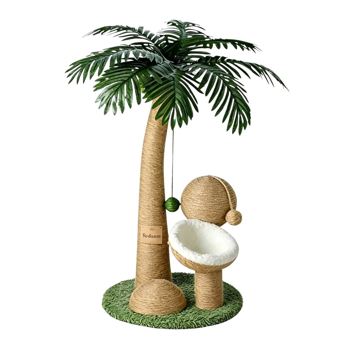 Redisson Cat Tree Cat Scratch Post with Sisal Scratcher, Bed & Cat Toy Redisson Cat Tree Cat Scratch Post with Sisal Scratcher, Bed & Cat Toy