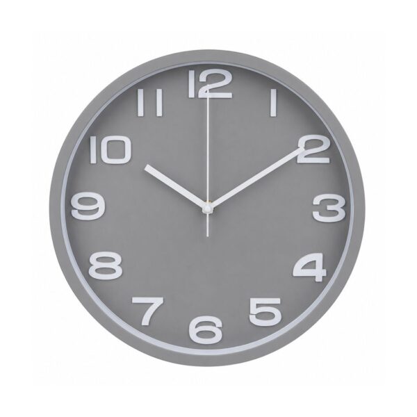 Grey & White 30cm Clock