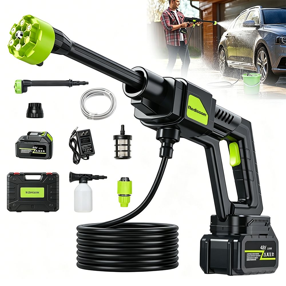 Redisson 6-in-1 Cordless High-Pressure Washer, Brushless Motor Redisson 6-in-1 Cordless High-Pressure Washer, Brushless Motor