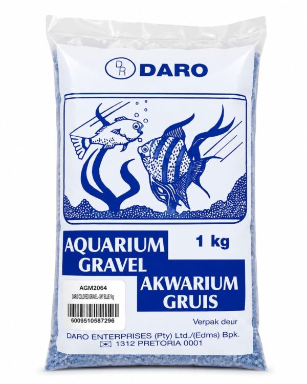 Daro Aquarium Gravel - Sky Blue Decorative Fish Tank Gravel - 1kg