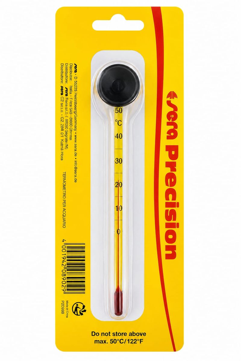 Sera Precision Glass Aquarium Thermometer with Suction Cup Sera Precision Glass Aquarium Thermometer with Suction Cup