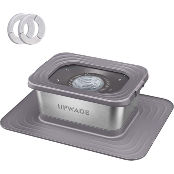 10L Stainless Steel Pet Water Bowl Anti Spill Floating Disk Dog Feeder