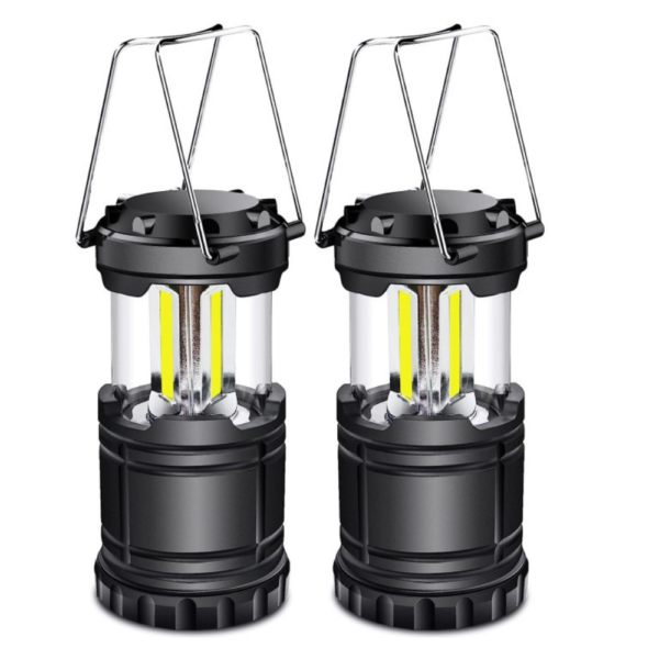 AICOM - 2 Pack Collapsible Camping Lanterns with 360 LED Illumination