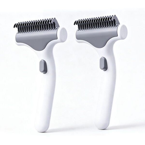 2 Pack Pet Grooming Comb for Detangling Deshedding and Smoother Coats