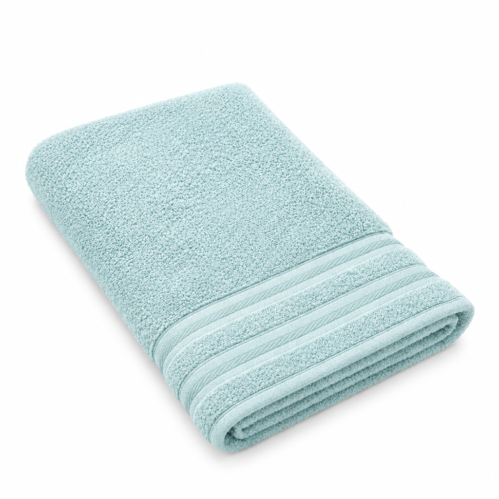 Premium Mint Blue Cotton Bath Towel - 380 g Premium Mint Blue Cotton Bath Towel - 380 g