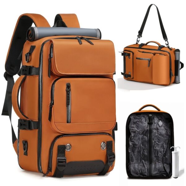 40L Vacuum Compression Travel Backpack, 4-in-1 Weekender Backpack