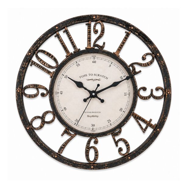 BuyAbility 30cm Vintage Wall Clock - Antique Design