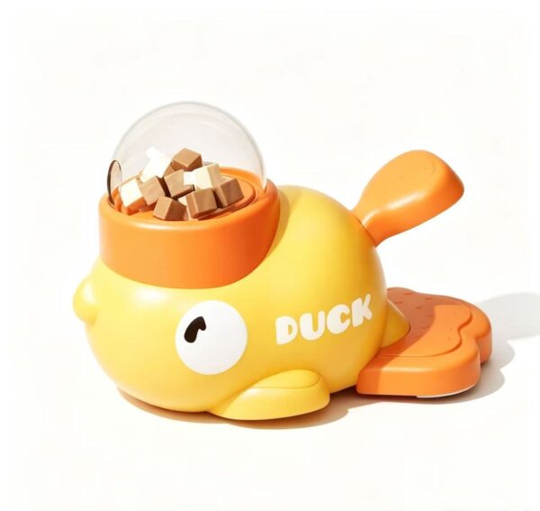 Duck Shape Pet Treat Dispenser, Step On Dog Cat Feeder Leakage Food Toy