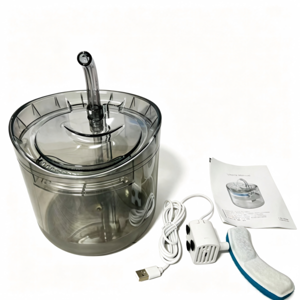 Automatic Cat Water Fountain 2L, Ultra-Quiet Filtered Circulating WaterBowl