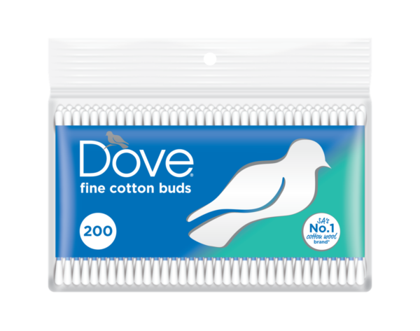 Dove Cotton Ear Buds In Bag - 200's