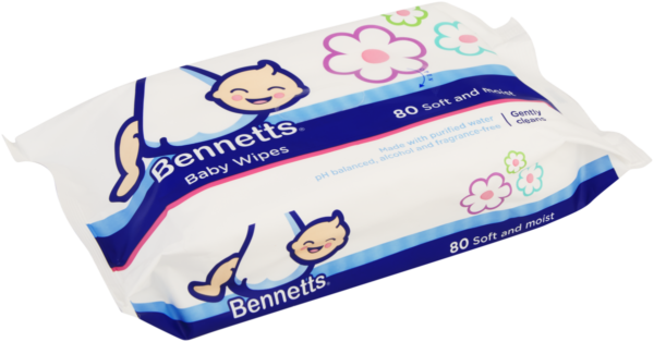 Bennetts Baby Wipes 80's