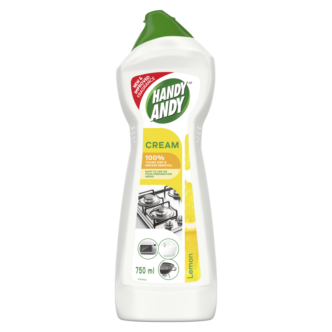 Handy Andy Lemon Multipurpose Cleaning Cream 750ml Handy Andy Lemon Multipurpose Cleaning Cream 750ml