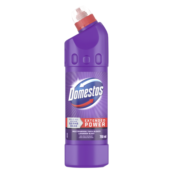 Domestos Lavender Multipurpose Stain Removal Thick Bleach Cleaner 750ml
