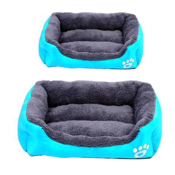 2 Piece Pet Plush Cushion Bed Set,Reversible Summer/Winter Cushion for Pet