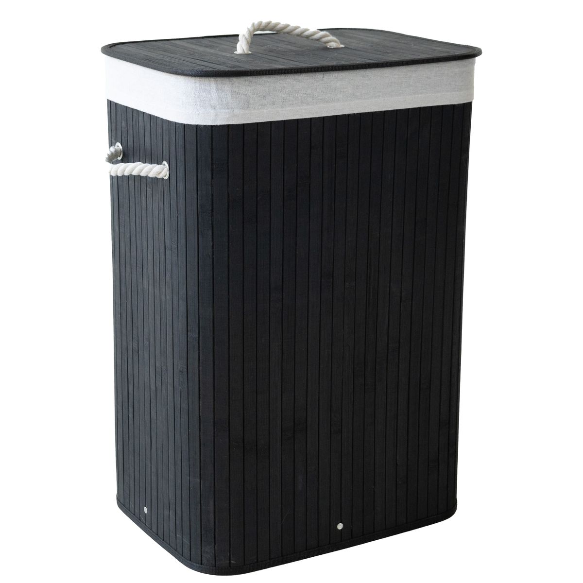 Creative Deco 75Lt Rectangular Bamboo Laundry Basket Creative Deco 75Lt Rectangular Bamboo Laundry Basket