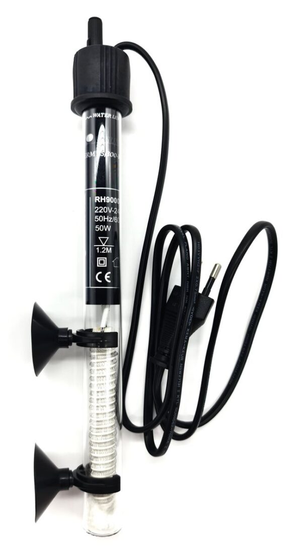 Resun Rising Heat Aquarium Heater- 40L Fish Tank (50W) Precise Temp Control