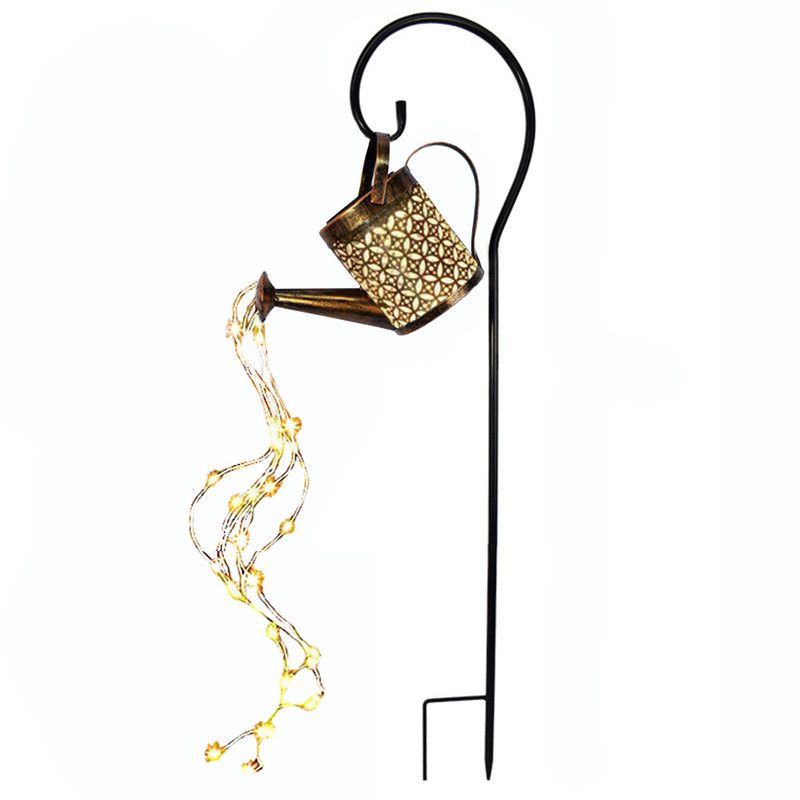 Outdoor Solar Iron Watering Can String Light Garden Light Garden Decoration Outdoor Solar Iron Watering Can String Light Garden Light Garden Decoration