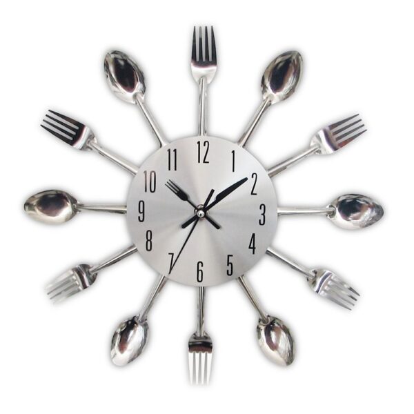 Modern Cutlery Wall Clock