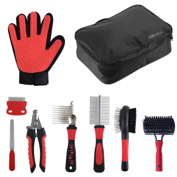 Heartdeco 9 Piece Pet Grooming Kit