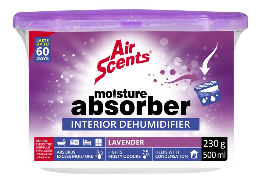 Shield - Airscents Moisture Absorber Lavender 500ml Shield - Airscents Moisture Absorber Lavender 500ml
