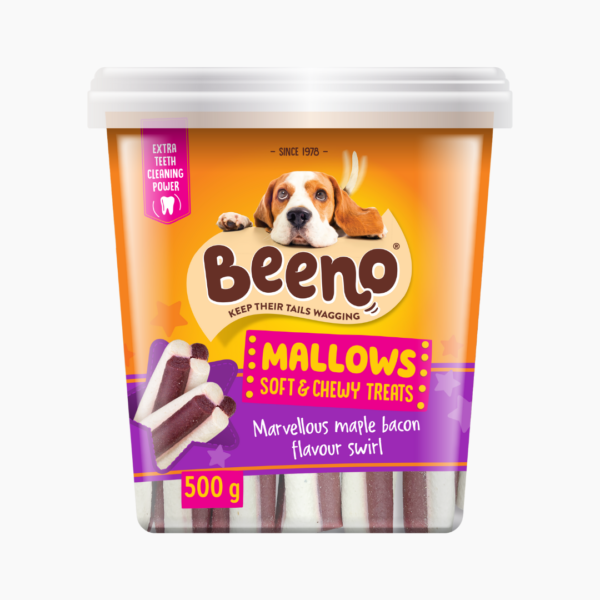 Beeno Mallows Maple Bacon Dog Treats 500g