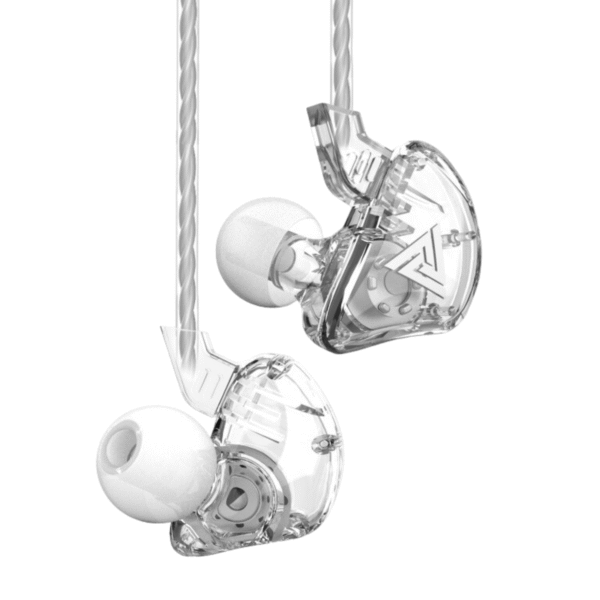 QKZ AK6 - HD - In-Ear Monitor Earphones with Mic & Case - Crystal