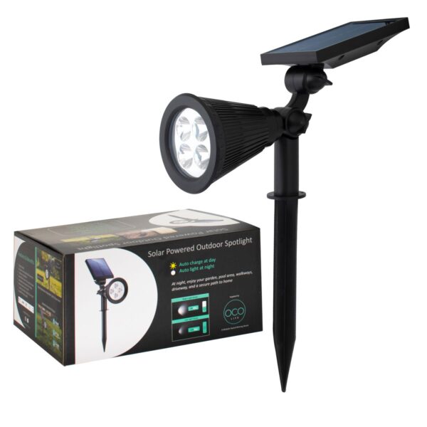 OCO Life’s Advanced Waterproof Solar Powered Outdoor Spotlight