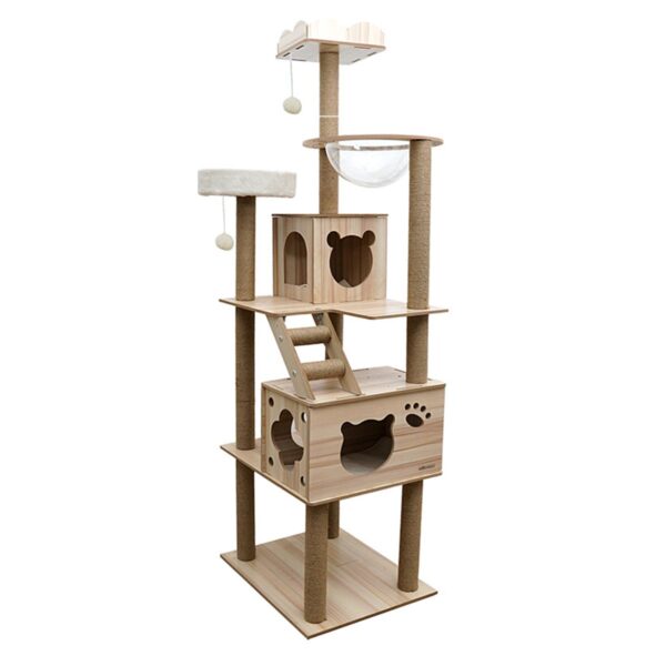 Heartdeco 185cm Height Cat Tree Large Sisal Scratching Post Climbing Tower