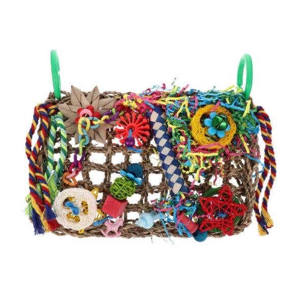 Pet Bird Parrot Hanging Bird Climbing Toy Rectangle